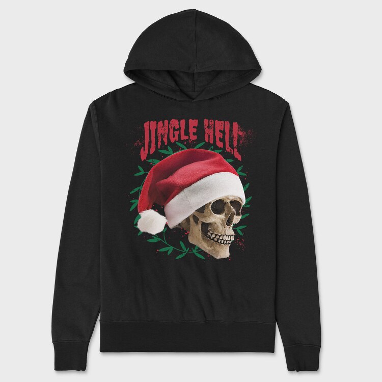 Jingle Hell, Hanorac Oversize Barbati (Unisex)