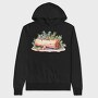Watercolor Woodland Christmas, Hanorac Oversize Barbati (Unisex)
