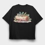 Watercolor Woodland Christmas, Tricou Oversize Barbati (Unisex)