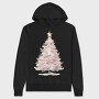 Watercolor Xmas Tree, Hanorac Oversize Barbati (Unisex)