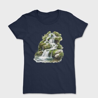 Waterfall Forest Cliff, Tricou Femei