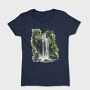 Waterfall Forest Clipart, Tricou Femei