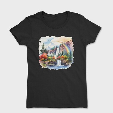 Waterfall Rainbow Mountain, Tricou Femei
