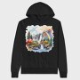 Waterfall Rainbow Mountain, Hanorac Oversize Barbati (Unisex)