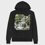 Waterfall Stream Forest, Hanorac Oversize Barbati (Unisex)