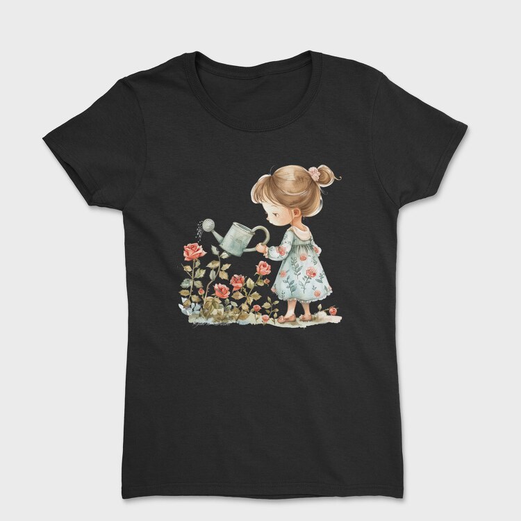 Watering Roses Girl, Tricou Femei