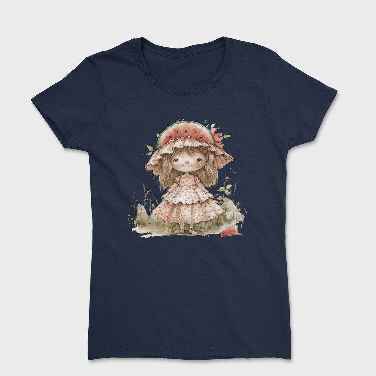 Watermelon Hat Girl, Tricou Femei