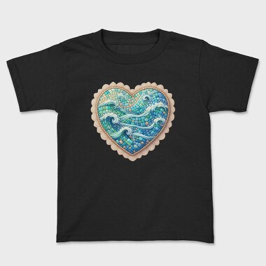 Wave Heart Sublimation, Tricou Copii
