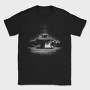 Jet Aircraft Carrier Monochrome, Tricou Barbati (Unisex)