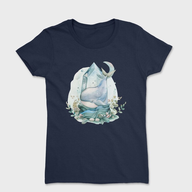 Whale Crystal Ocean, Tricou Femei