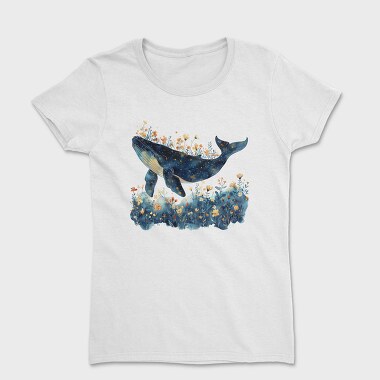 Whale Floral Dreams, Tricou Femei
