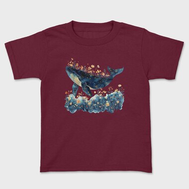 Whale Floral Dreams, Tricou Copii