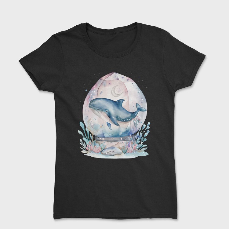Whale In Glass Bubble, Tricou Femei