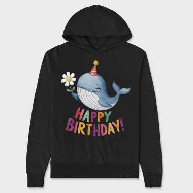 Whale Party Hat, Hanorac Oversize Barbati (Unisex)