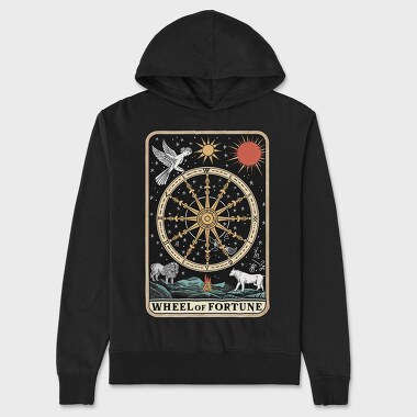 Wheel Of Fortune, Hanorac Oversize Barbati (Unisex)