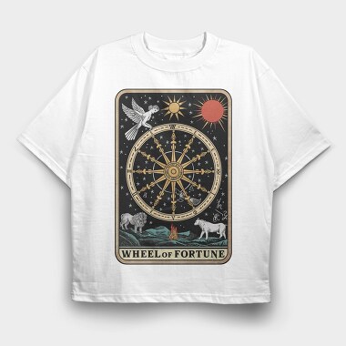 Wheel Of Fortune, Tricou Oversize Barbati (Unisex)