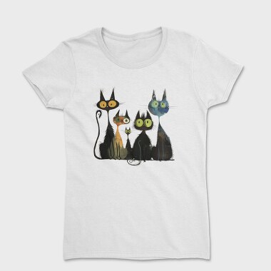 Whimsical Cat Group, Tricou Femei