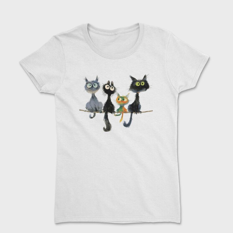 Whimsical Cats Group, Tricou Femei