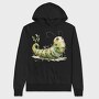 Whimsical Christmas Caterpillar, Hanorac Oversize Barbati (Unisex)
