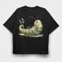 Whimsical Christmas Caterpillar, Tricou Oversize Barbati (Unisex)