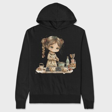 Whimsical Christmas Clipart, Hanorac Oversize Barbati (Unisex)