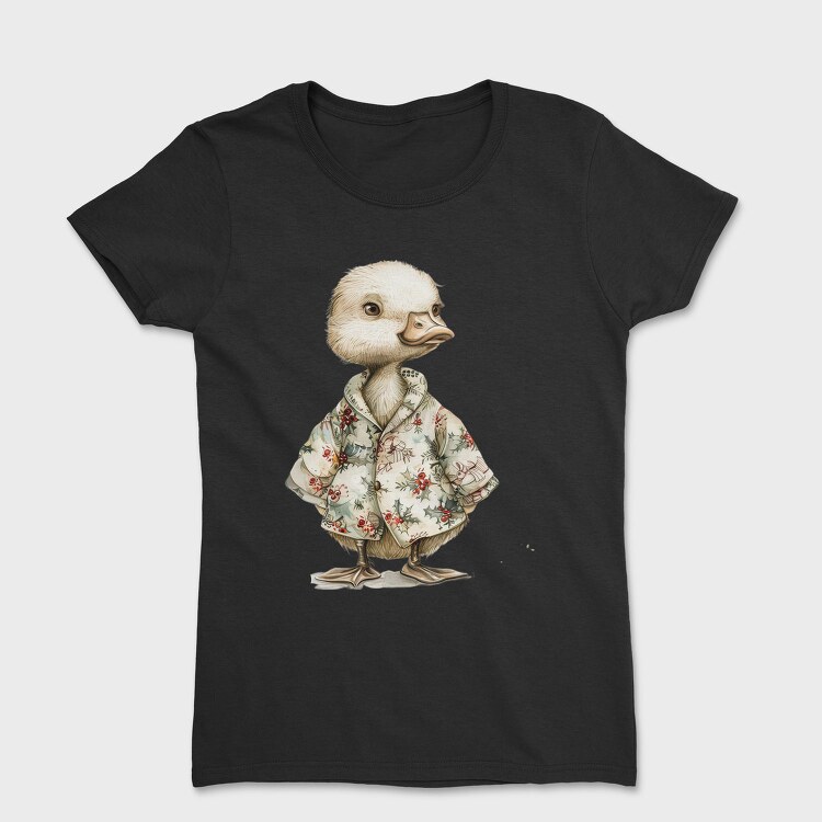Whimsical Christmas Duck, Tricou Femei