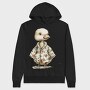 Whimsical Christmas Duck, Hanorac Oversize Barbati (Unisex)