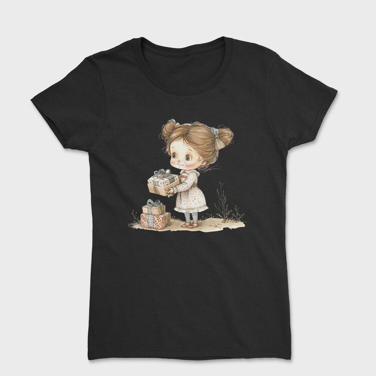 Whimsical Christmas Gift, Tricou Femei