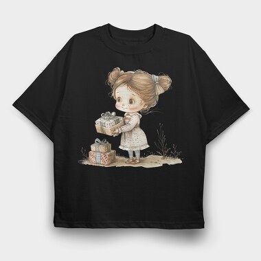 Whimsical Christmas Gift, Tricou Oversize Barbati (Unisex)