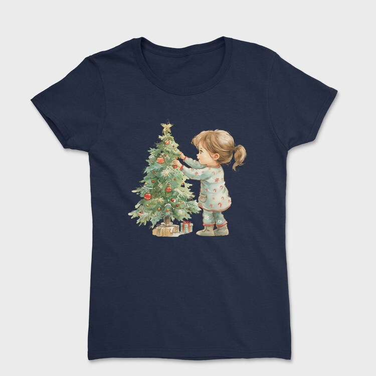 Whimsical Christmas Tree, Tricou Femei
