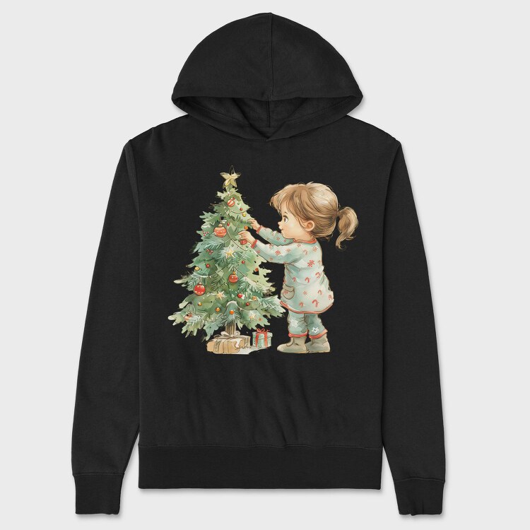 Whimsical Christmas Tree, Hanorac Oversize Barbati (Unisex)