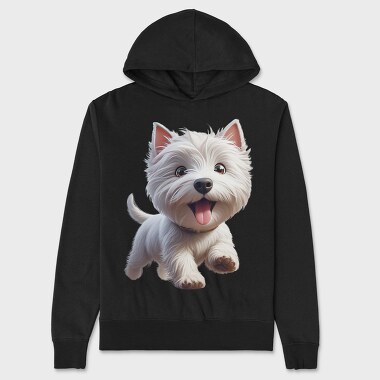 Whimsical Dog Run, Hanorac Oversize Barbati (Unisex)