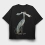 Whimsical Dog Sit, Tricou Oversize Barbati (Unisex)