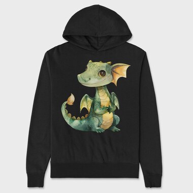 Whimsical Dragon Mood, Hanorac Oversize Barbati (Unisex)