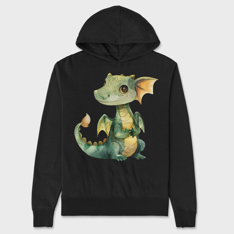 Whimsical Dragon Mood, Hanorac Oversize Barbati (Unisex)