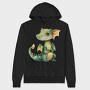 Whimsical Dragon Mood, Hanorac Oversize Barbati (Unisex)