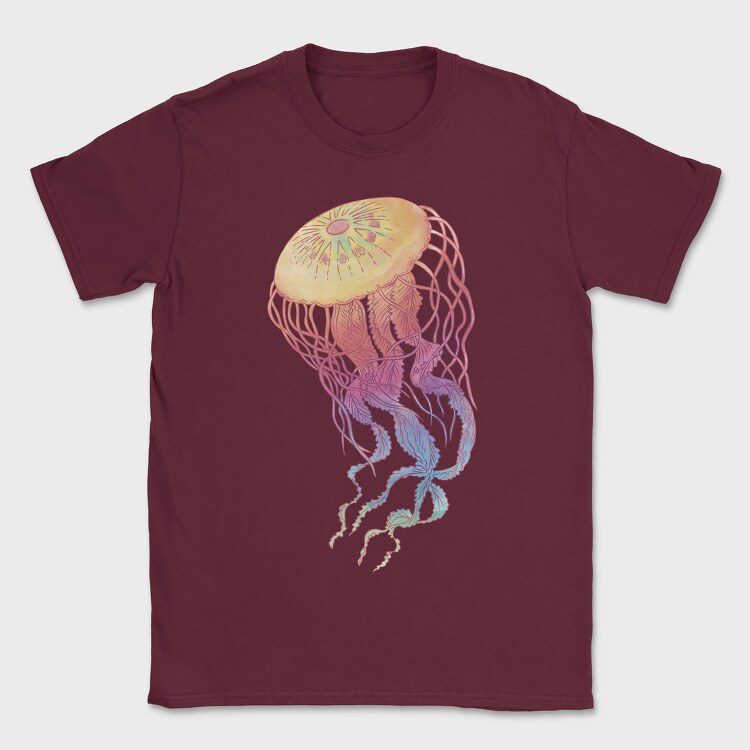 Jellyfish Colorful, Tricou Barbati (Unisex)