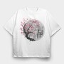 Japanese Spring, Tricou Oversize Barbati (Unisex)