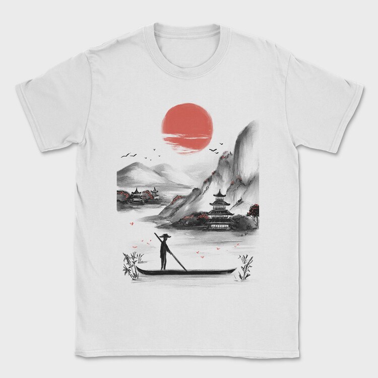 Japanese Landscape, Tricou Barbati (Unisex)