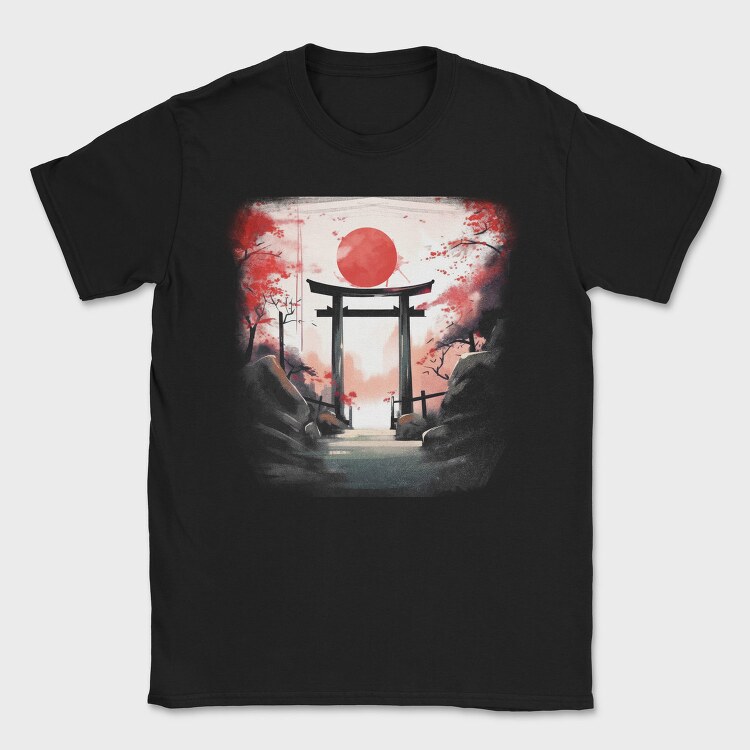 Japanese Gate Moon, Tricou Barbati (Unisex)