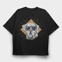 Cool Dog Wearing Sunglasses, Tricou Oversize Barbati (Unisex)