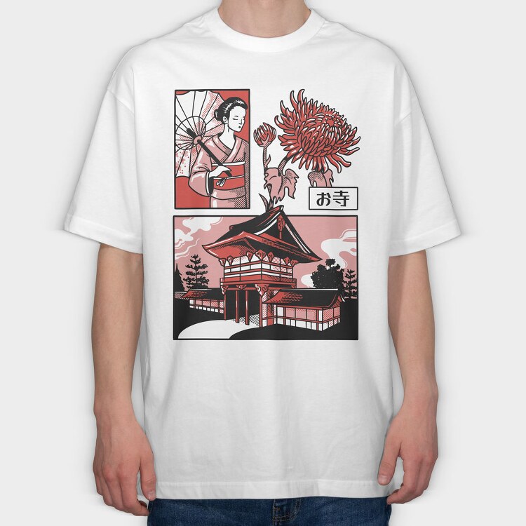 Japanese Comics 7, Tricou Oversize Barbati (Unisex)