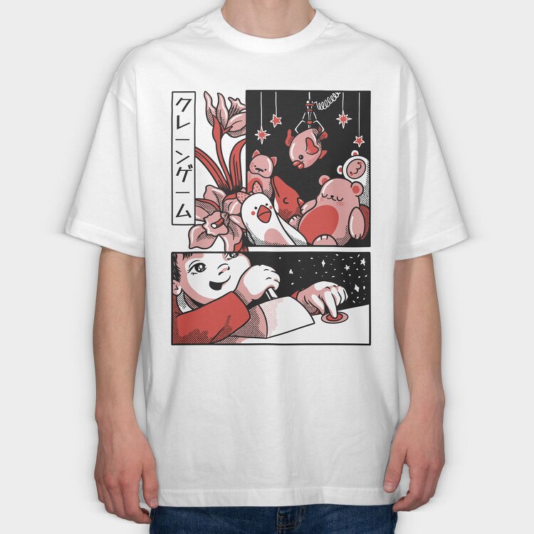 Japanese Comics 1, Tricou Oversize Barbati (Unisex)