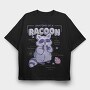 Raccoon Anatomy, Tricou Oversize Barbati (Unisex)
