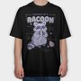 Raccoon Anatomy, Tricou Oversize Barbati (Unisex)