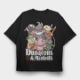 Dungeons And Axolotls Dungeon, Tricou Oversize Barbati (Unisex)