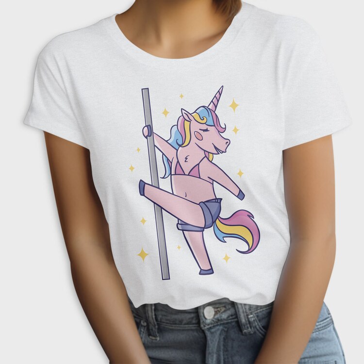 Cute Unicorn Pole Dancing, Tricou Femei