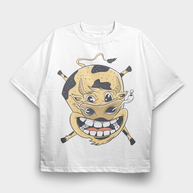 Flying Cow, Tricou Oversize Barbati (Unisex)
