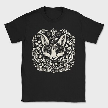 Folksy Fox Lonocut, Tricou Barbati (Unisex)