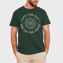 Lotus Flower Moon And Sun Line Art, Tricou Barbati (Unisex)